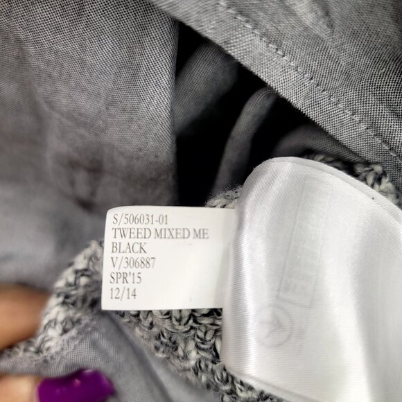 Banana Republic Women's Long Sleeve Tweed Layered Pullover Small - Picture 6 of 8